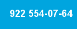 922 554-07-64 922 554-07-64